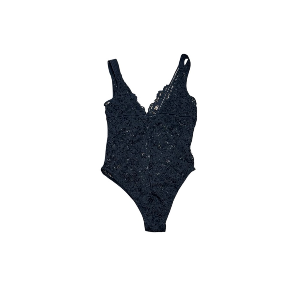 Victoria’s Secret Black Lace Sheer Bodysuit